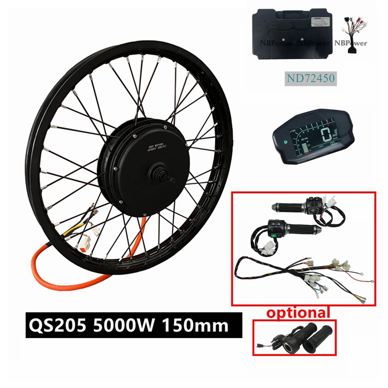 NBpower/QS205 V3 72V 5000W Zes – 72V 5000W Hub Motor Kit recenzja i cena